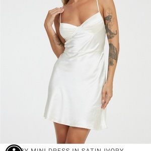 Motel rocks ivory slip dress